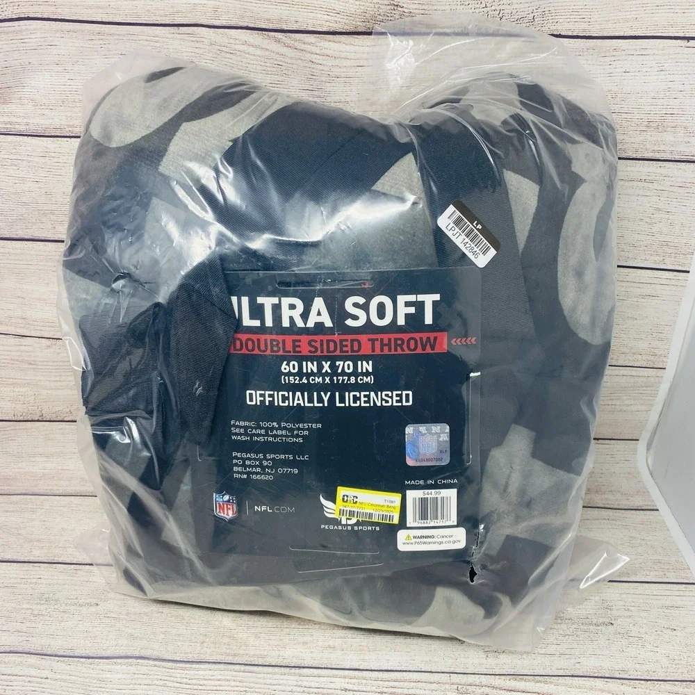 NFL Cincinnati Bengals Diagonal Ghost Checker Double Sided Ultra Cozy Blanket